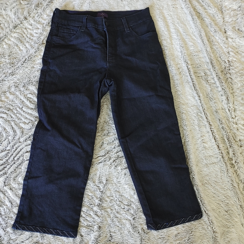 NYDJ Crops with embellished hem size 6